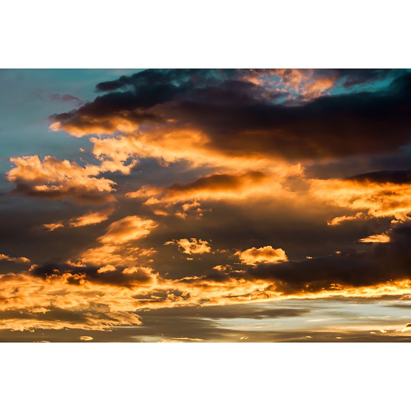 Cloudy Sky Mural Wallpaper Flower Wall Decor for Bedroom Living Room Bedroom