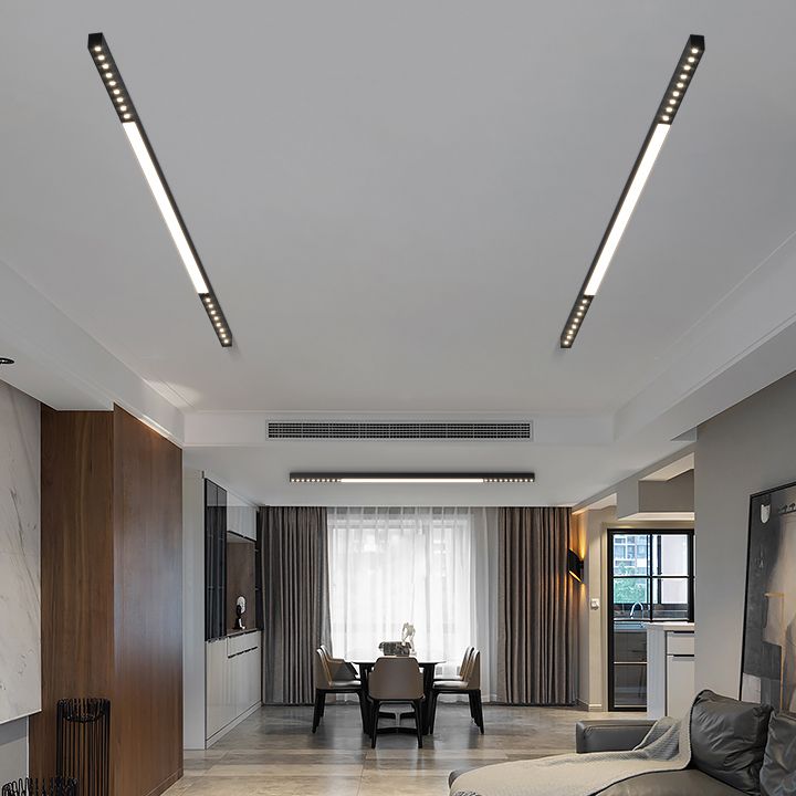 Modern Semi Flush Mount Lighting Linear Flush Mount Lighting Flush Light for Living Room