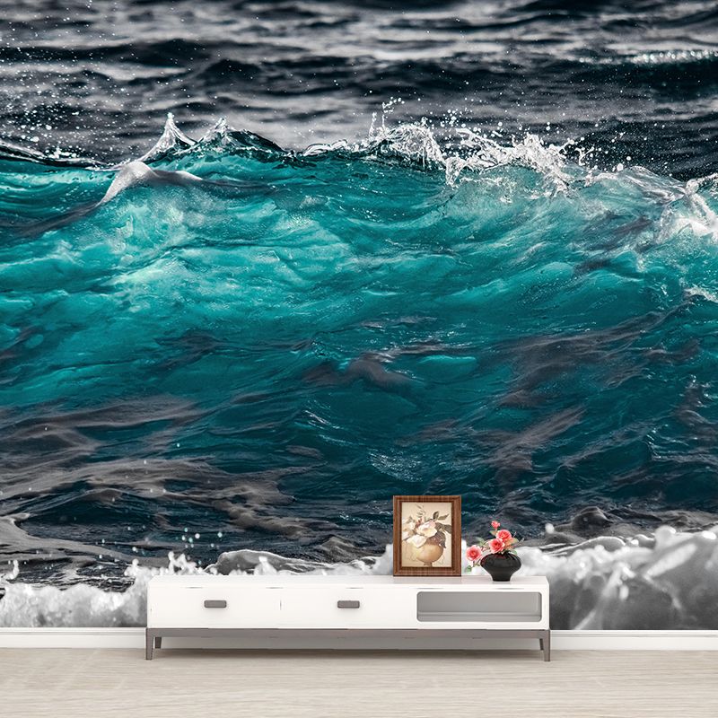 Boundless Sea Wall Mural Modern Style Wall Covering for Sitting Room Decor