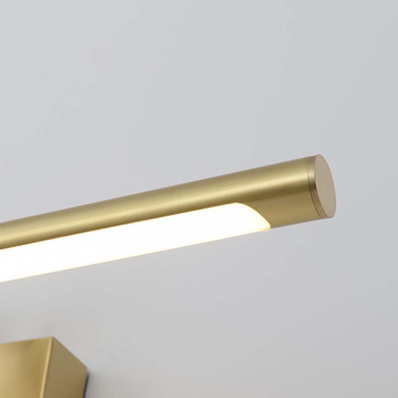 Linear Shape Metal Wall Light Modern Single Light Mirror Wall Mount Light