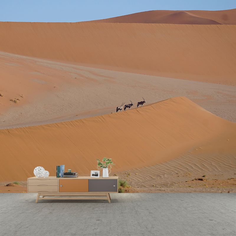 Horizontal Photography Desert Mural Environment Friendly Wallpaper for Room