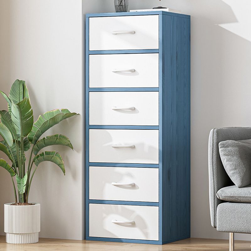 Contemporary Rectangle Gloss Finish with Drawer Chest,18.9" L