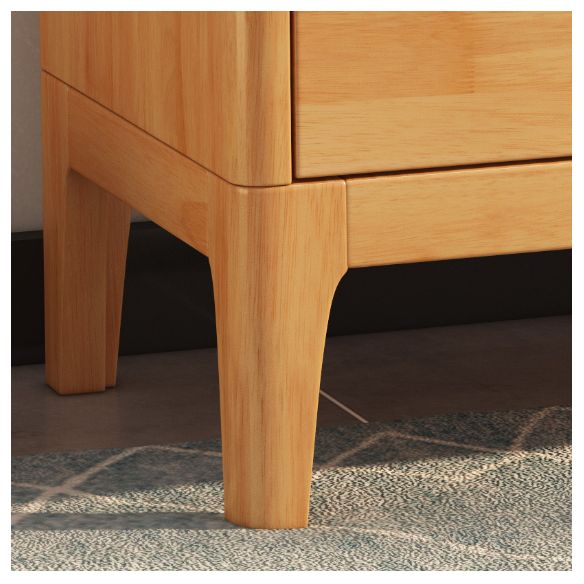 Rubberwood 15.4" D Accent Chest Drawers Included Storage Cabinet