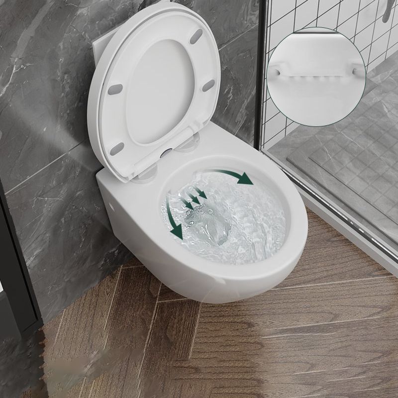 Modern Wall Mount Toilet Bowl One-Piece Urine Toilet for Washroom