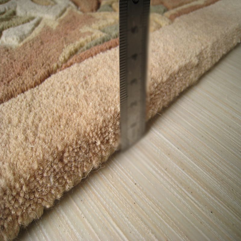 Beige Modern Area Carpet Polyester Tribal Pattern Rug Non-Slip Area Rug for Home Decor