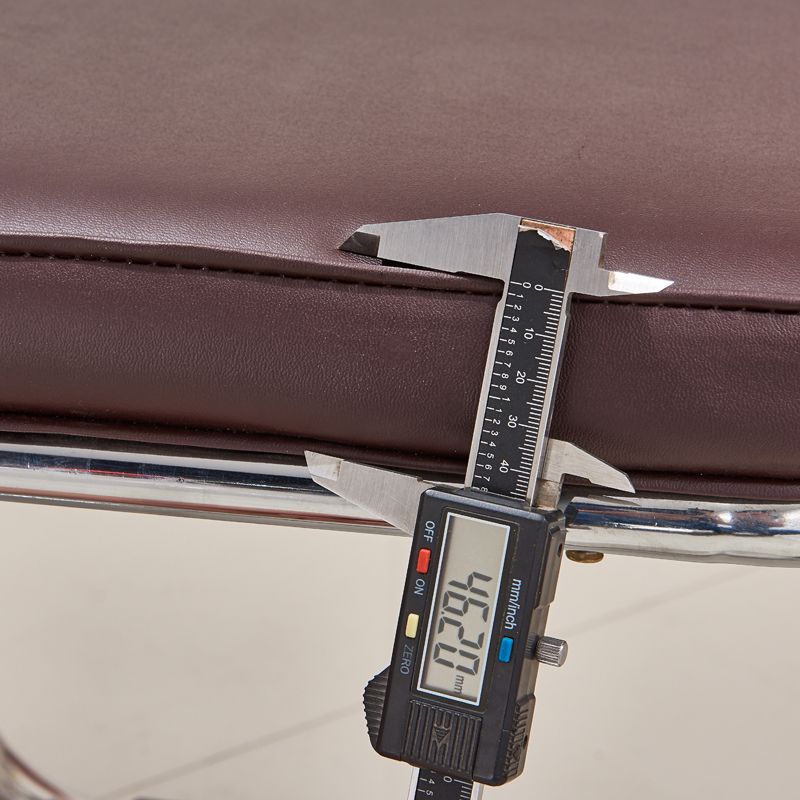 Silla lateral contemporánea de metal, tapicería sin brazos para el hogar, respaldo abierto, silla lateral de comedor