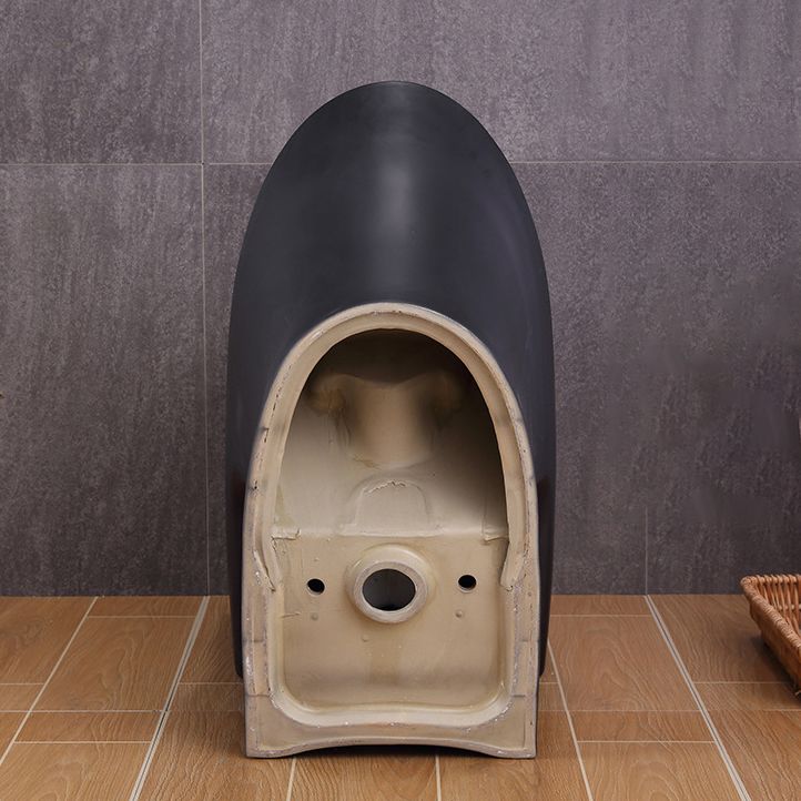 Traditional All-In-One Toilet Bowl Floor Mounted Urine Toilet with Seat for Bathroom