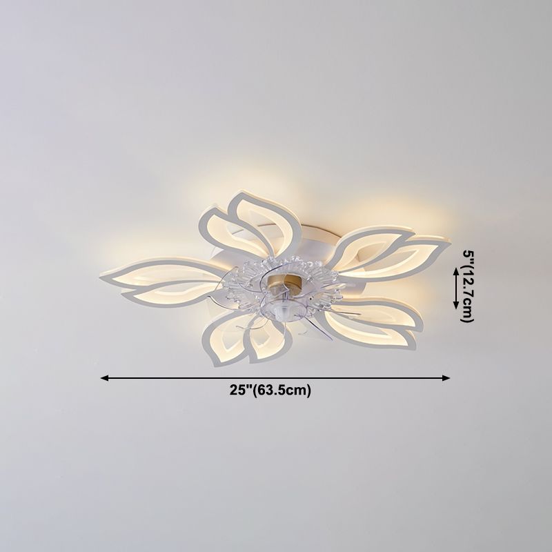 Lampada a ventola del soffitto in metallo Nordico Light Aitura del soffitto con lama a ventola ABS