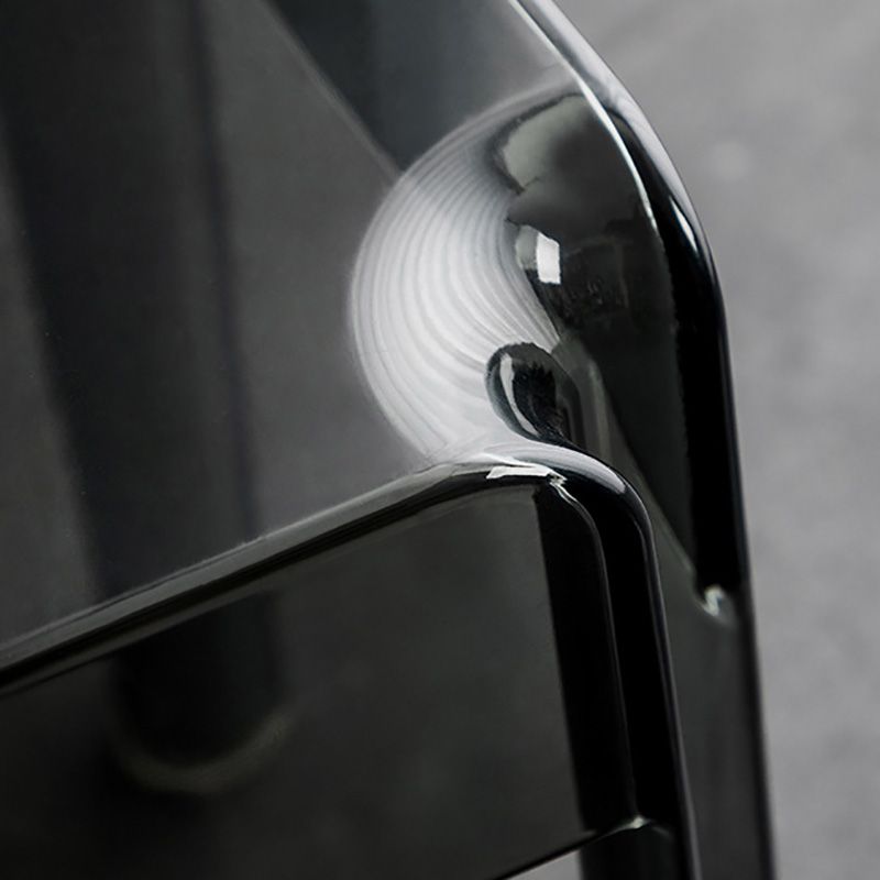 Contemporary Backless Bar-stool Plastic Counter Bar Stool with Plastic Legs for indoor