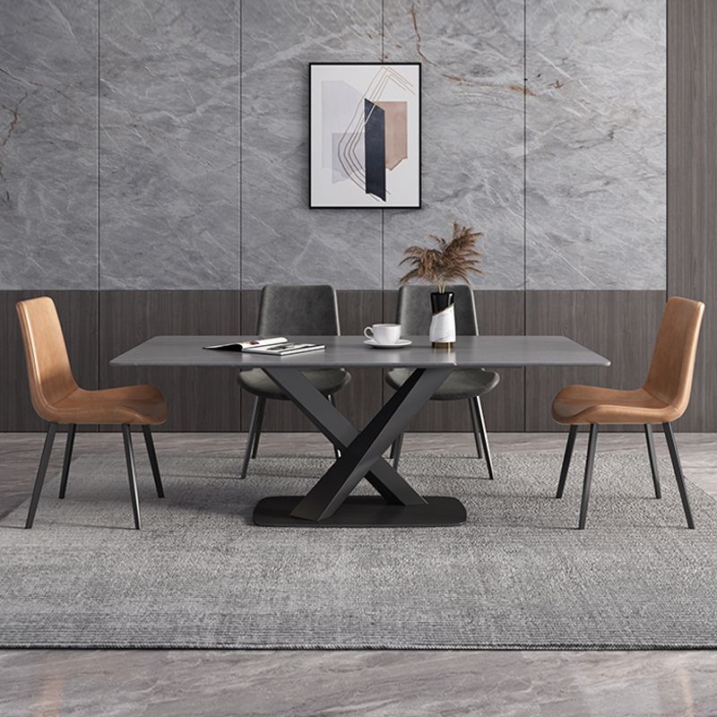 Modern Style 1/4/5/6/7 Pieces Dining Chairs Set Rectangle Stone Furniture for Home