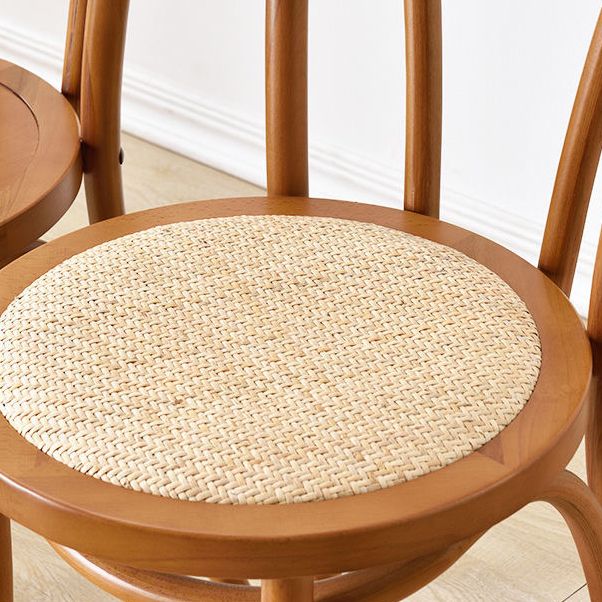 Dining Room Armless Dining Chair Open Back Solid Wood Side Chair