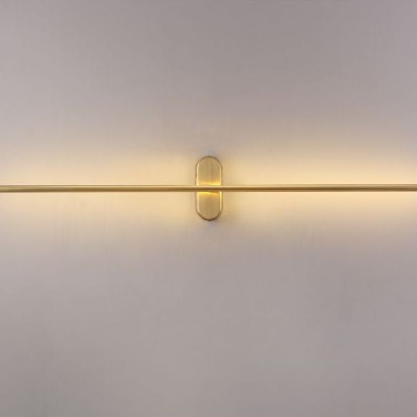 Rotatable Linear Wall Sconce Nordic Style Copper Sconce Wall Light