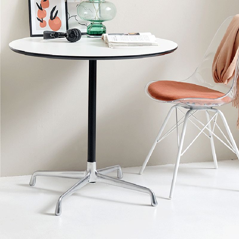 Scandinavian Coffee Table Round Wooden Cocktail Table Set for Living Room