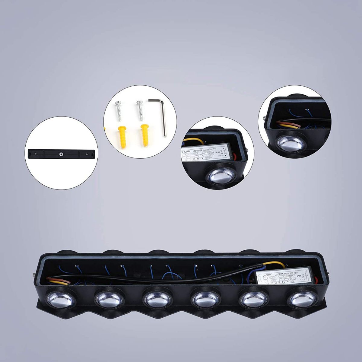 Modern Simple Wall Sconce Led Multi Light Wall-washer Light for Living Room