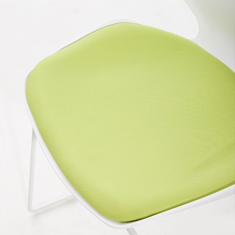 Modern Armless Upholstered Task Chair No Wheels Office Chair