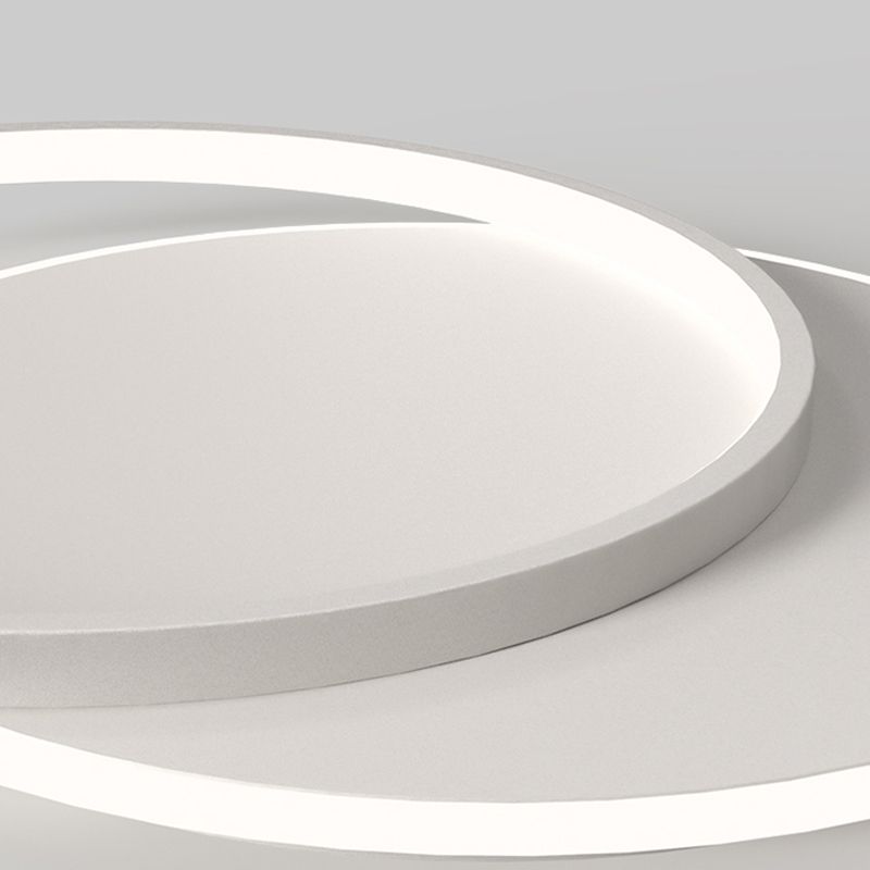White Simplicity Flush Mount Lighting LED Flush Mounted Ceiling Lights for Dining Room