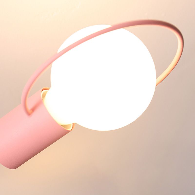 5-Light Macaroon Style Ceiling Light Nordeuropa Iron Art Semi-bündige Mount Beleuchtung Leuchte für Kindergarten Hallway Schlafzimmer