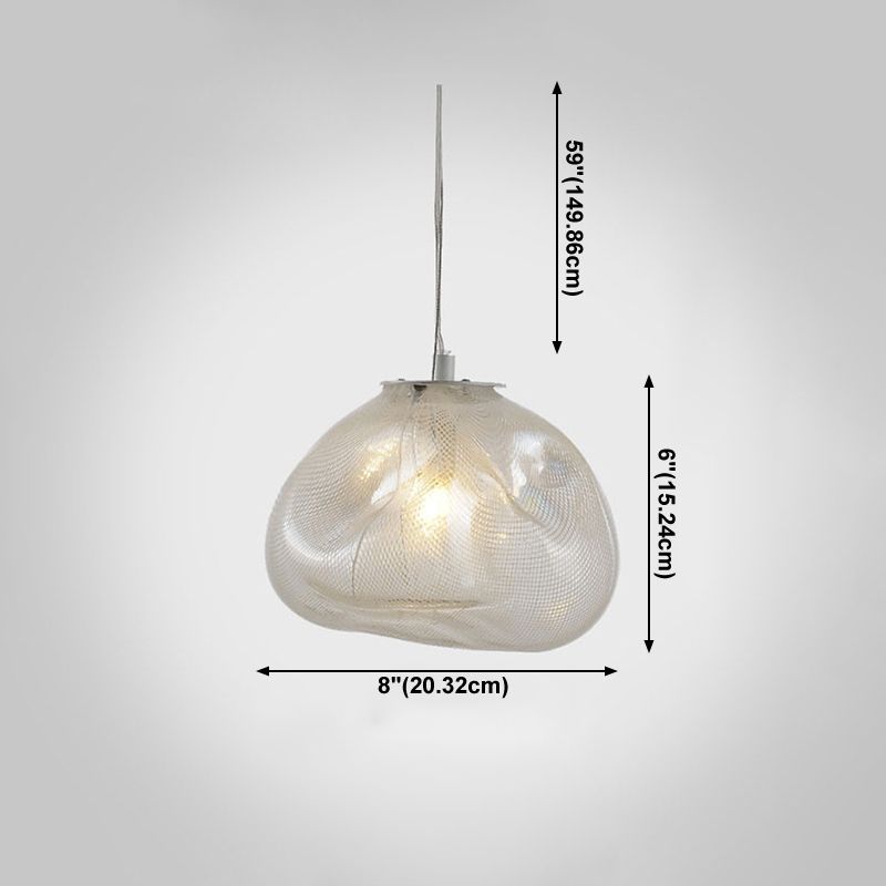 1 Lichthängeleuchte moderne geometrische Federlampe für das Restaurant