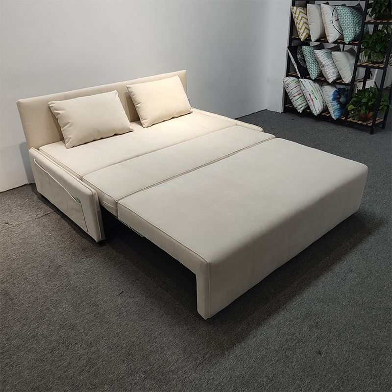 Pillow Included Convertible Sofa Foldable Futon Sofa Bed with Storage