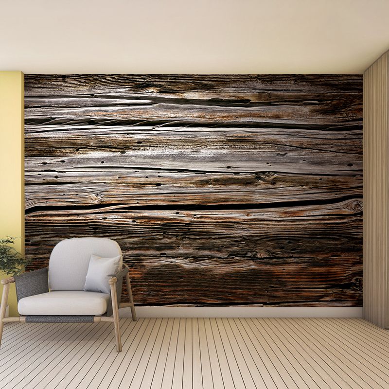 Environment Friendly Wood Texture Wallpaper Drawing Room Wallpaper