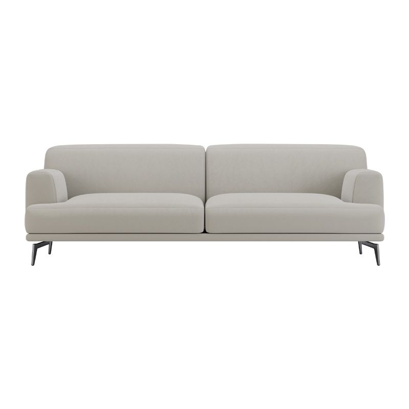 Velvet Tight Back Sofa with Recessed Arm for Living Room 31.5" High