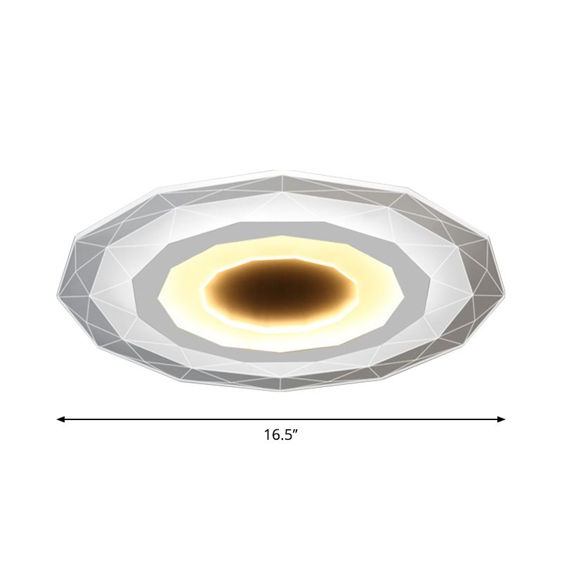 Ultrasottile Mulino a Vento/Gear/Fiore Flush Mount Semplice Acrilico Soggiorno LED Soffitto Flushmount Lampada in Bianco