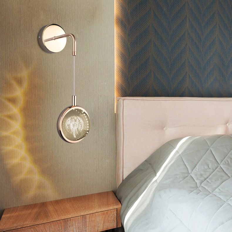 Lámpara de pared de cristal de 1 luces de 1 luces para la luz de 1 luz para la sala de estar de 1 luces para sala de estar