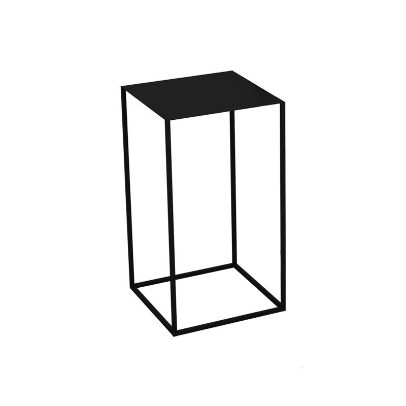 21.6"/29.5" Mid-Century Metal Square Top Side Table Frame End Table