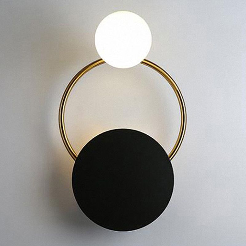 Modern Unique Shape Wall Lighting Fixtures Metal Flush Mount Wall Sconce for Dining Room