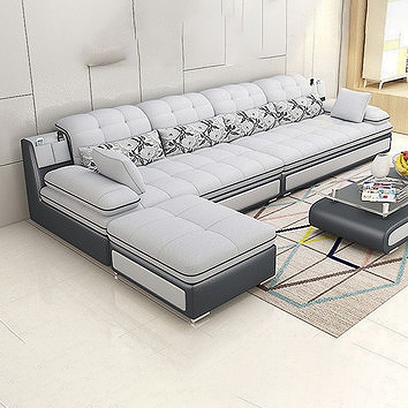129.92" W √ó 62.99" D √ó 33.46" H Removable Cushions Pillow Top Arm Sofa and Sectional