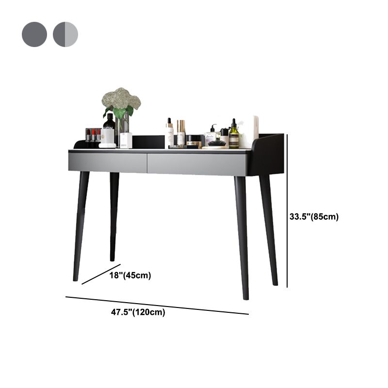 Contemporary Engineered Wood Vanity 37.8" H Vanity Set with Stool