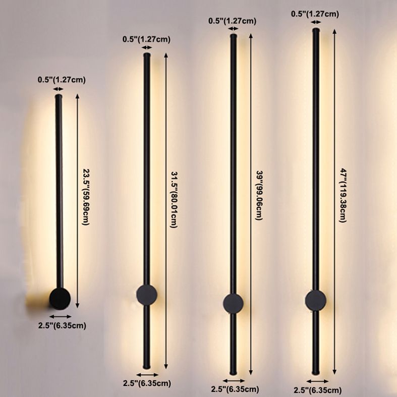 Hedendaagse lineaire muur gemonteerd verlichtingsarmatuur voor woonkamer eetkamer