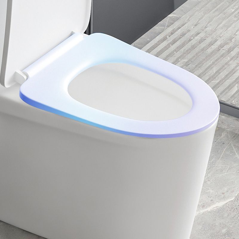 Contemporary Siphon Jet Toilet Bowl White Ceramic All-In-One Toilet
