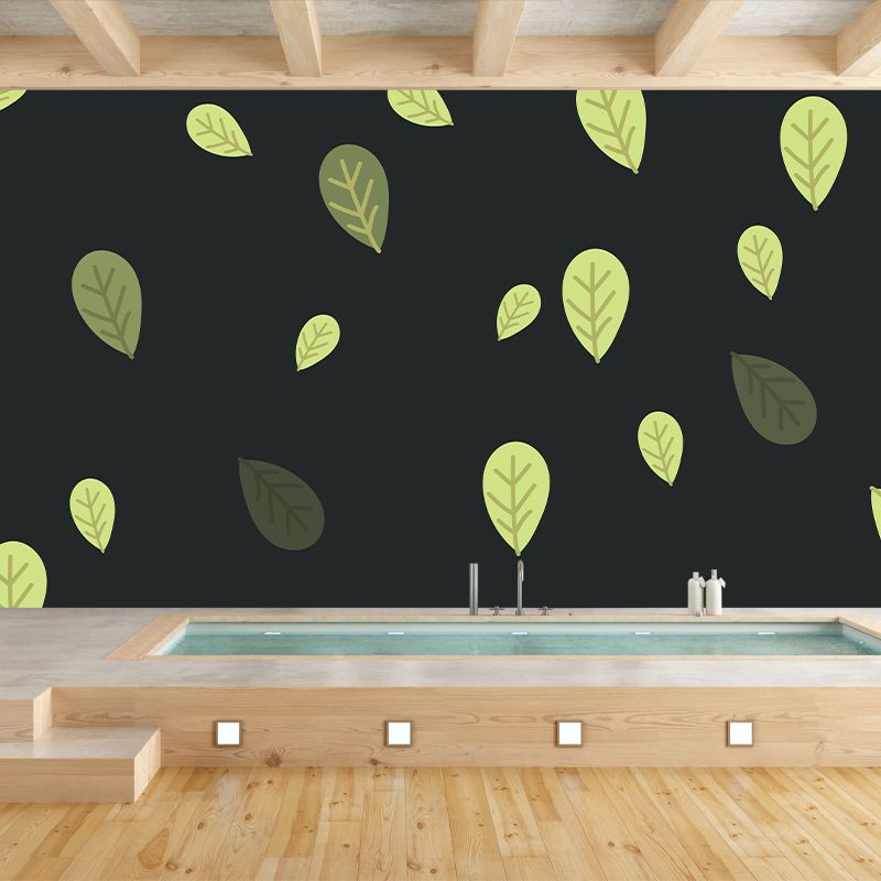 Tropical plant Illustration Mural Decorative Eco-friendly for Home