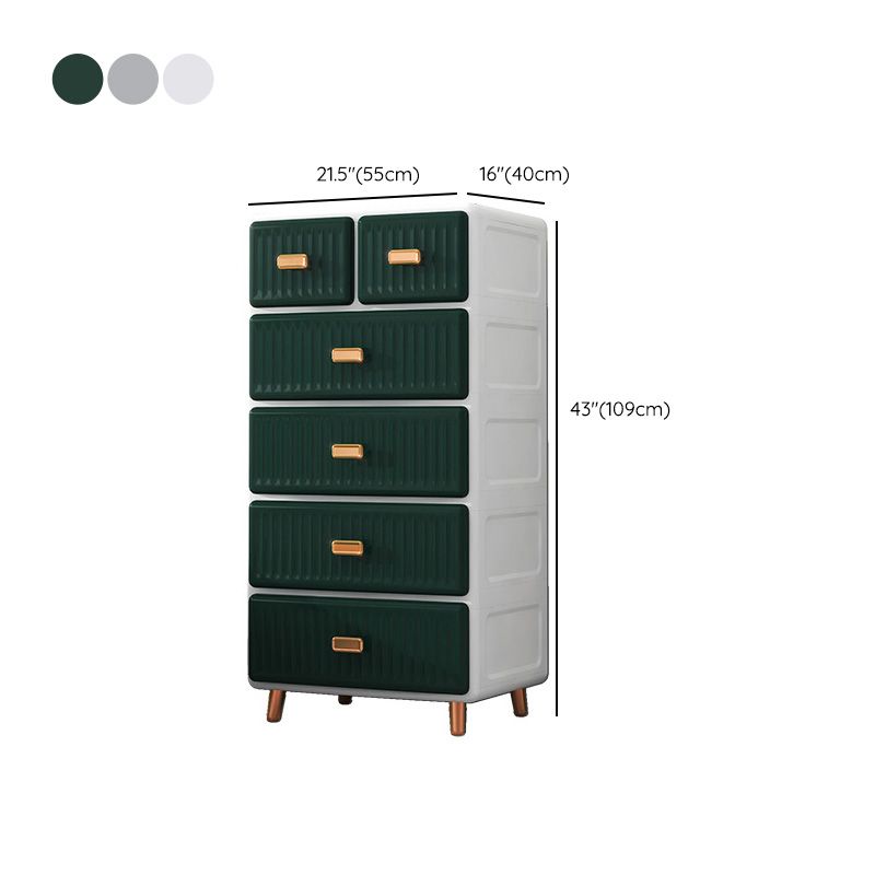 Bedroom Plastic Matte Finish Storage Cabinet Contemporary Cabinet with Metal Legs