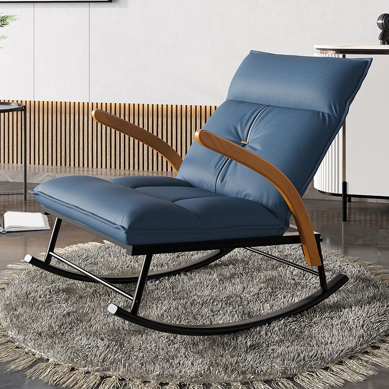 Faux Leather Chair 26.7" L x 37.4" W x 37.4" H Arms Included Chair for Bedroom