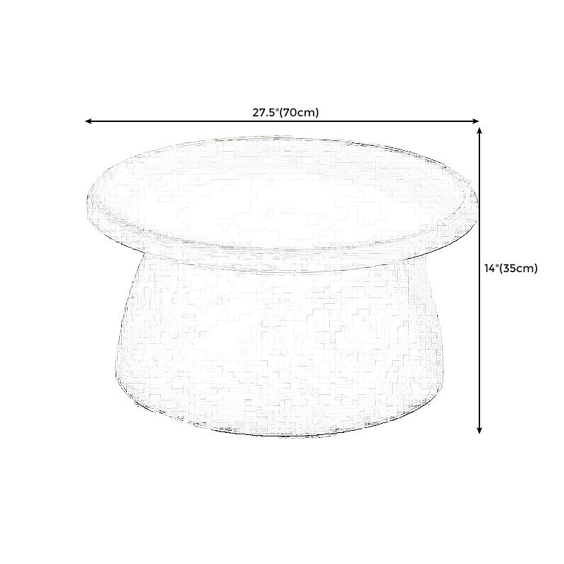 Modern Style Cocktail Table Acrylic Material Multi-color Selection Round Coffee Table