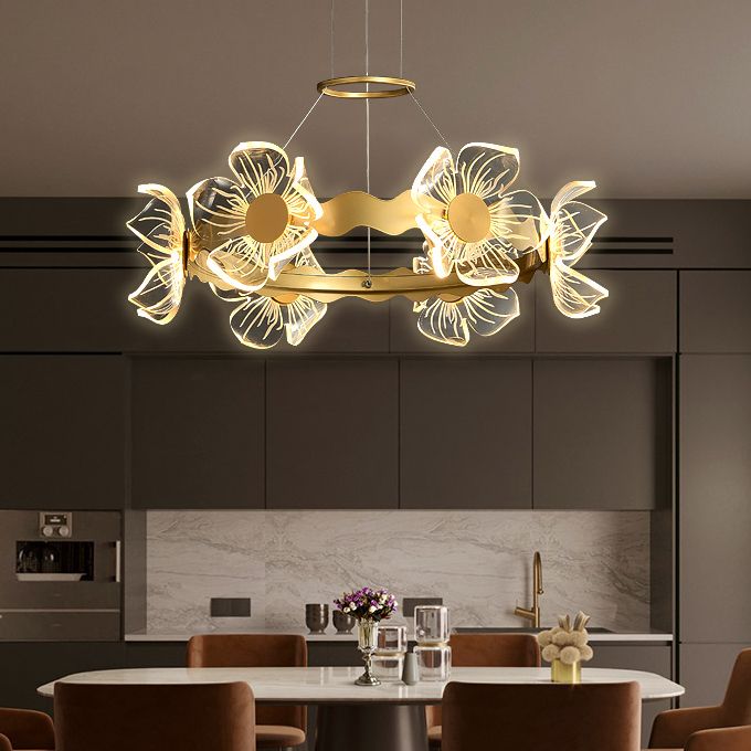 Eigentijds plafond hanglampje lichtglas hangend licht licht voor woonkamer