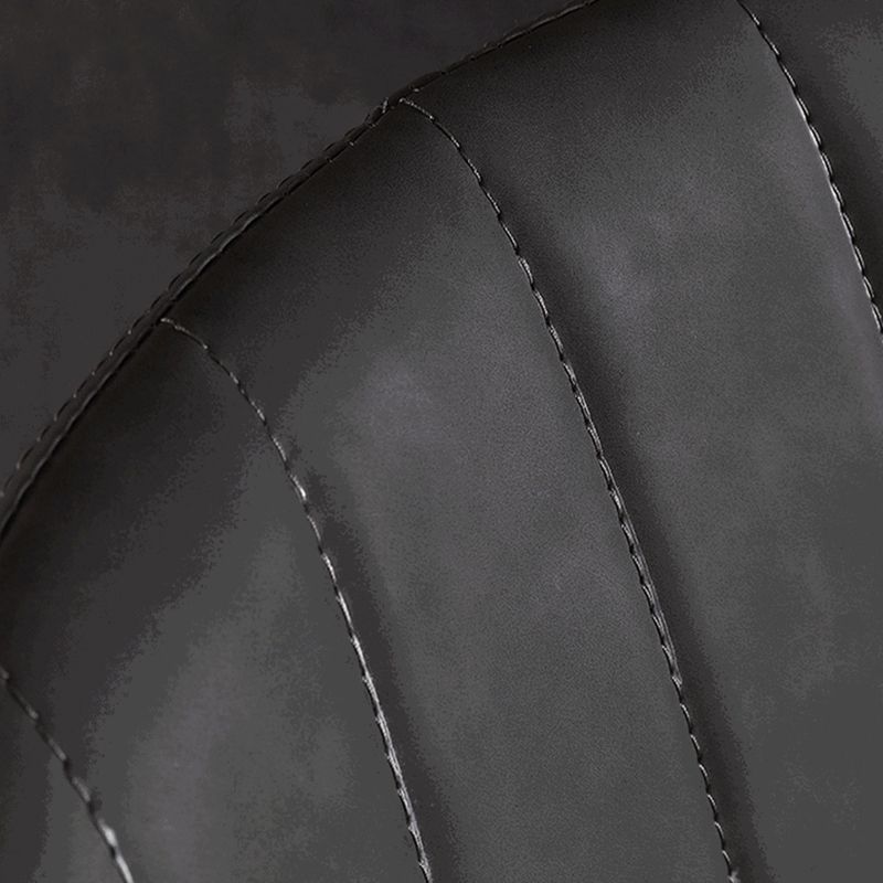 Industrial Dining Side Chair Wingback PU Leather Dining Chair