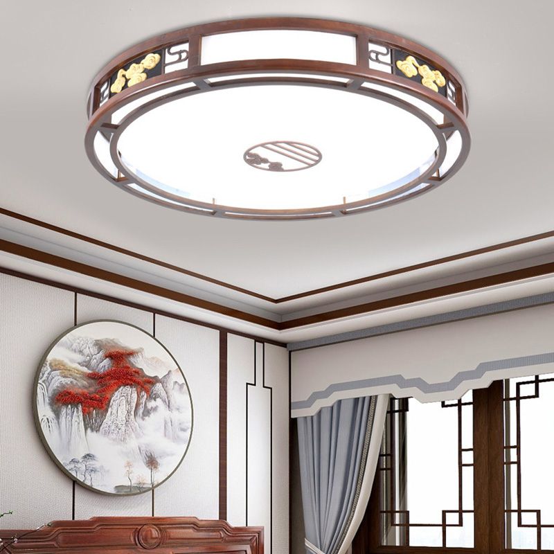 Modern Flushmount Ceiling Lamp 1-Light Living Room Flush Mount Light Fixture with Acrylic Shade