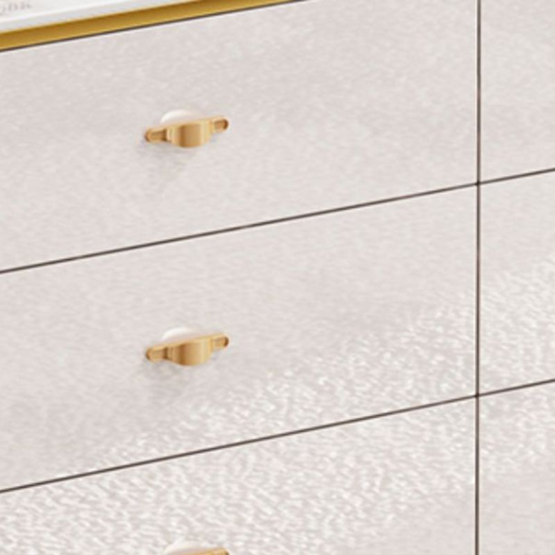 15.6" Width Classic Glam Storage Chest Stone Storage Chest Dresser