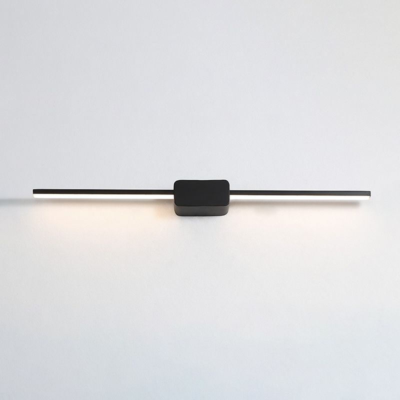 Metal Slim Wall Vanity Light Modern Style 1 Light Vanity Lighting Ideas