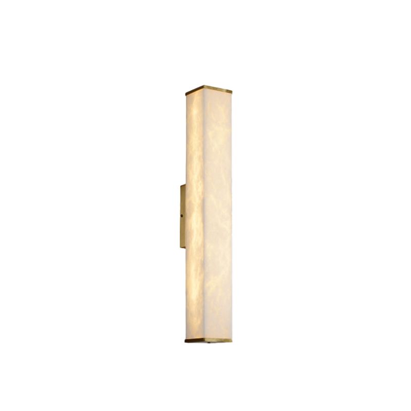 Contemporary Style Copper Wall Light Geometric Shape Wall Lamp for Living Room