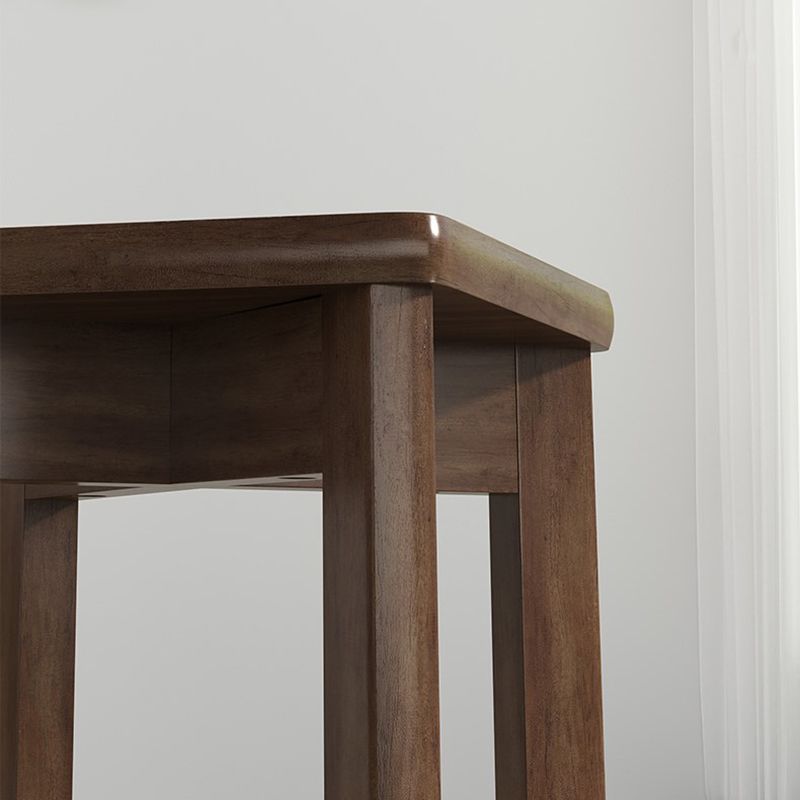 Cube Ottoman Mid-Century Modern Square Pure Color Faux Leather Stain Resistant Ottoman