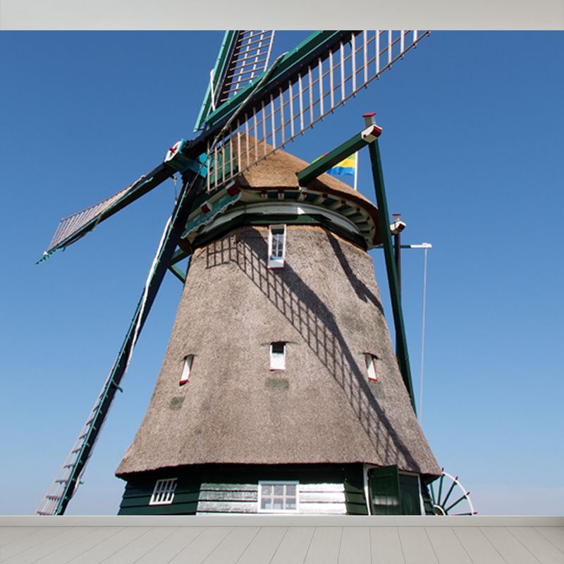 Whole Windmill Mural Wallpaper for Wall Decor Contemporary Girls Room Wall Covering
