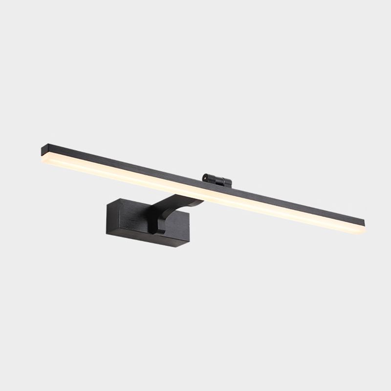 Metal Linear Wall Vanity Light Modern Style 1 Light Vanity Lighting Ideas