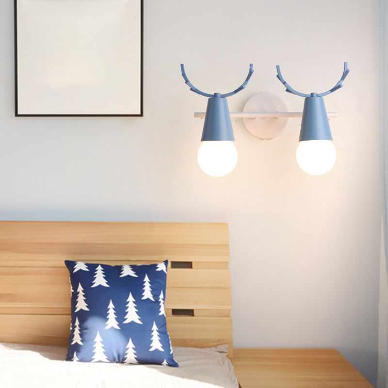 Multi Lights Geometric Wall Mounted Lamps Modern Style Metal Wall Lamps