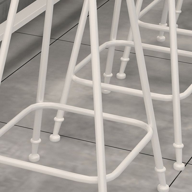 Contemporary Rectangular Bar Set 1/2/4 Pcs Solid Wood Counter and Bar Stools