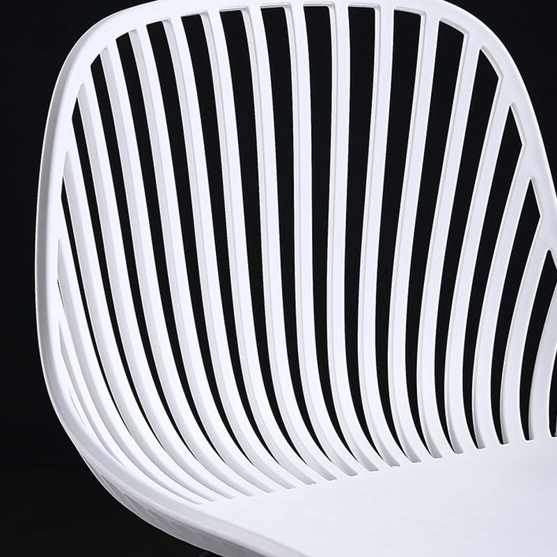 41" Height Backrest Armless Counter Stool Modern Iron Bar Stool with Plastic Cushion