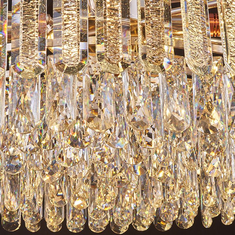 Large Modern Circular Chandelier Crystal Chandelier Lighting Fixtures for Living Room